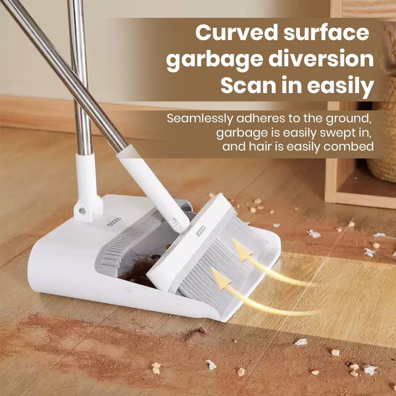 Ecoco 2in1 Foldable Broom And Dustpan Set Household Cleaning Tool Sweeping Kit For Home Use