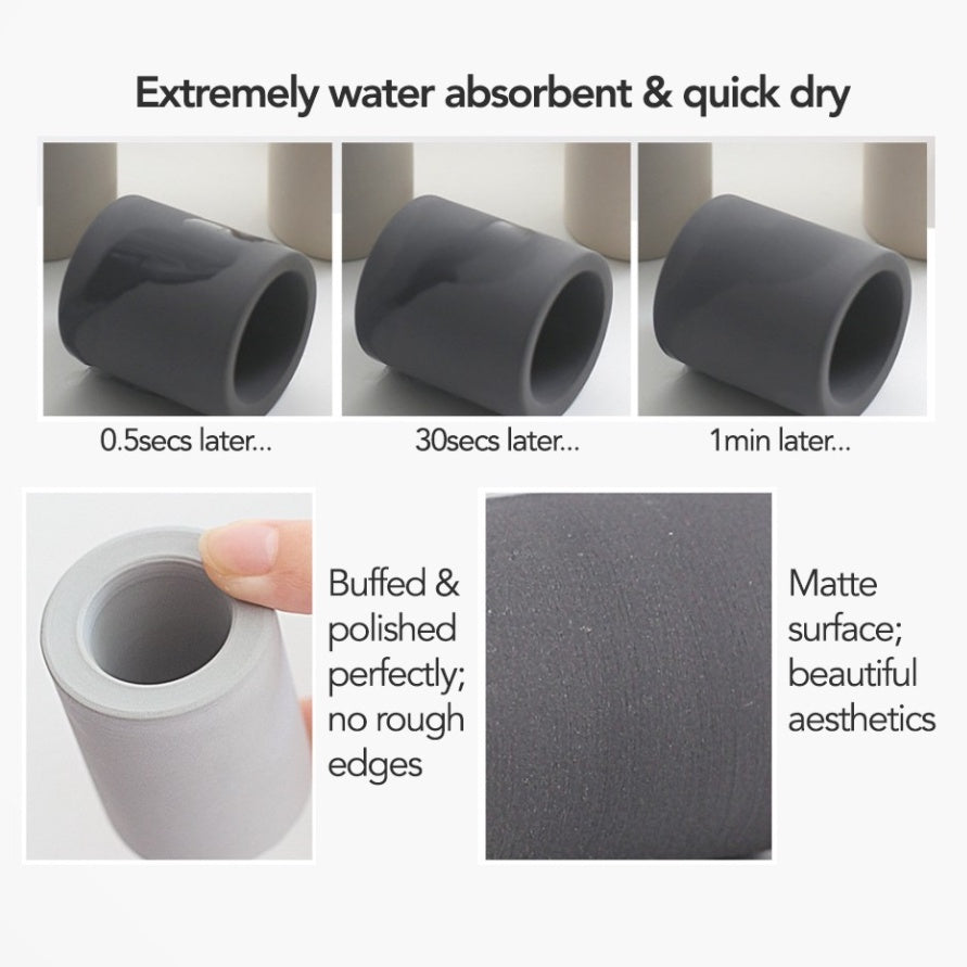 Quick Dry Diatomite Electric Toothbrush Holder Toothpaste Bathroom Toilet Accessories Storage Cup Organizer Dispenser