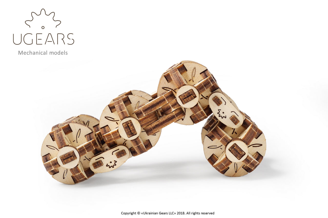 Ugears Flexi-Cubus ★Mechanical 3D Puzzle Kit Model Toys Gift Present Birthday Xmas Christmas Kids Adults