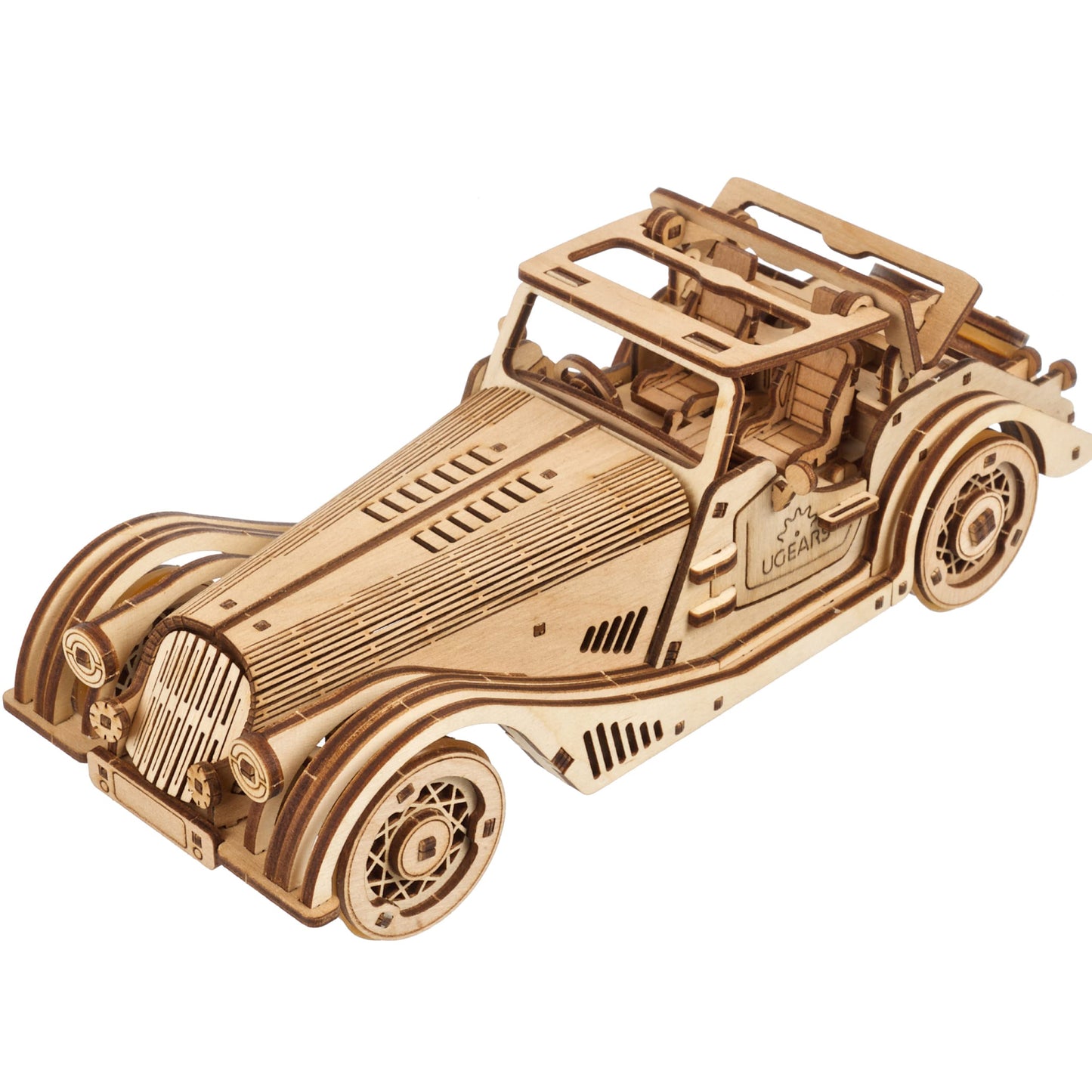 UGEARS Sports Car Rapid Mouse 3D Mechanical Model Wooden Puzzle DIY Kits