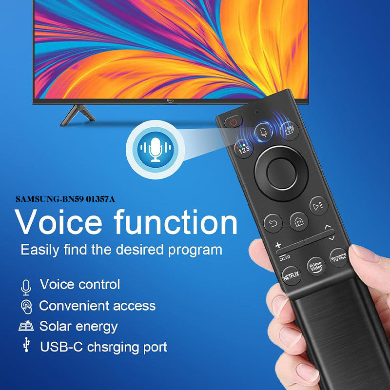 Universal Replacement Samsung Smart TV Remote Control w/ Voice BN59-01259B 01385A 01432A RM-D1078 G2500 V1 V5