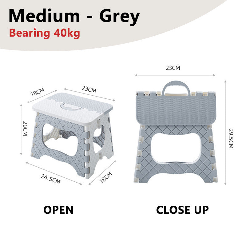 Foldable Portable Stool Chair Outdoor Camping Fishing Lightweight Stackable Seat for Kids Adults