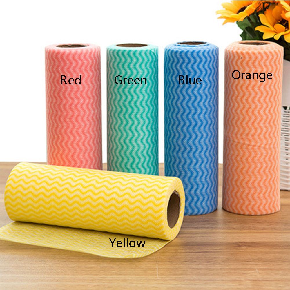 Disposable Rag Kitchen Environmental Protection Non-Woven Cloth Dish Towel Free Cutting Multi-Purpose Cleaning Cloth
