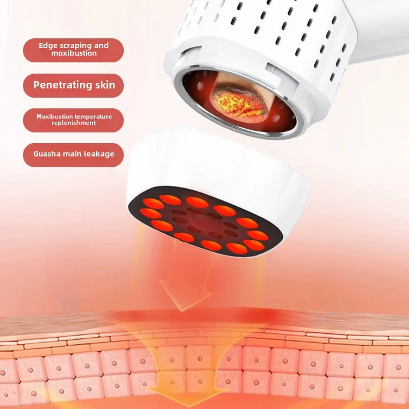 Portable Heated Moxibustion Massage Device Scraping Bianstone Gua Sha Cupping Body Tool Moxa Stick