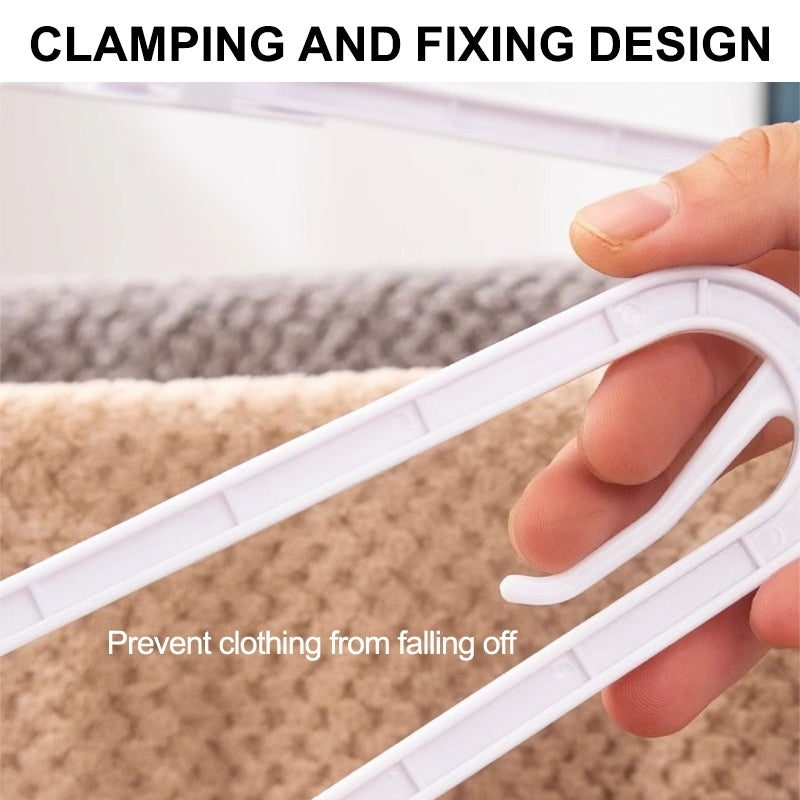 Super Long Retractable Telescopic Clothes Hanger 360° Rotating Hook Laundry Rack Space Saving Towel
