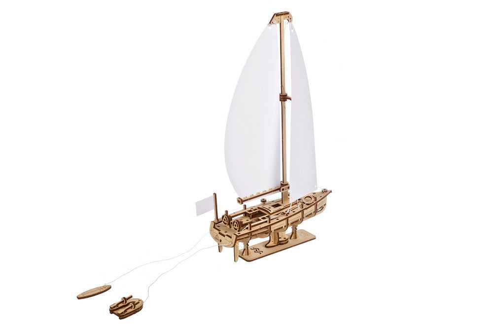 Ugears The Ocean Beauty Yacht ★Mechanical 3D Puzzle Kit Model Toys Gift Present Birthday Xmas Christmas Kids Adults
