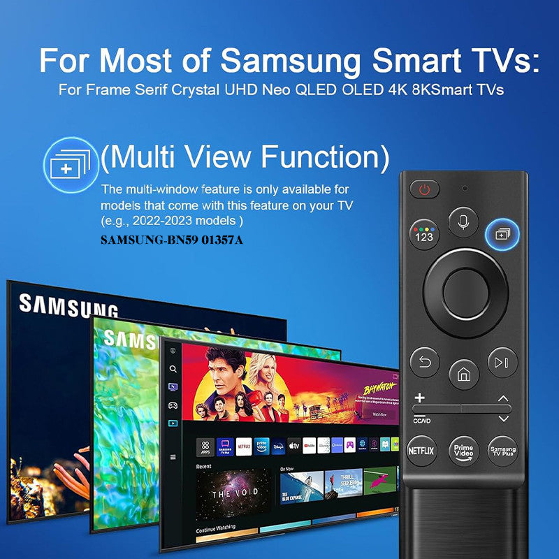 Universal Replacement Samsung Smart TV Remote Control w/ Voice BN59-01259B 01385A 01432A RM-D1078 G2500 V1 V5