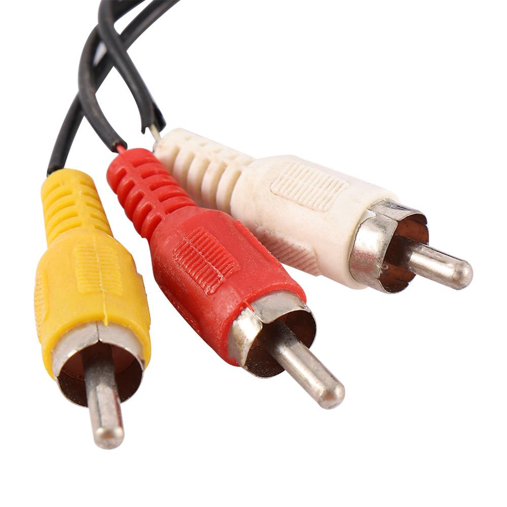 1.5m/3m/5m/10m 3.5mm Aux Male to 3 RCA 3RCA Male AV Cable Stereo Audio Video Cord Jack TV HDTV DVD