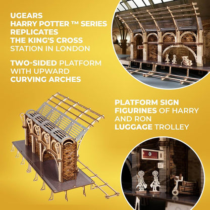 UGEARS Harry Potter Platform 9 ¾ 3D Mechanical Model Wooden Puzzle DIY Kits
