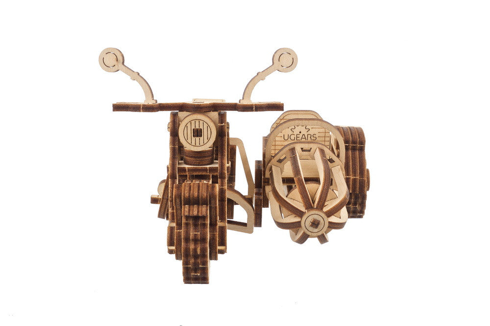 Ugears Hagrid's Flying Motorbike™ with Sidecar 3D Mechanical Model Wooden Puzzle DIY Kits