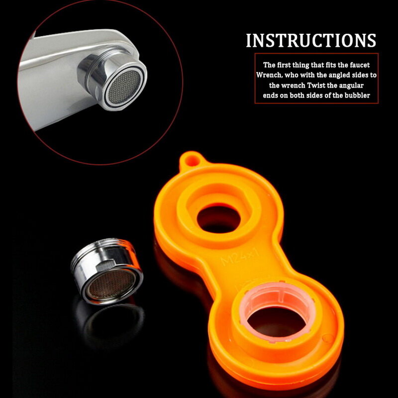 Bubbler Wrench Basin Aerator Bubbler Key Removal Sprinkle Faucet Tap Scattering Sink Aerator Spanner Repair Tool Kitchen