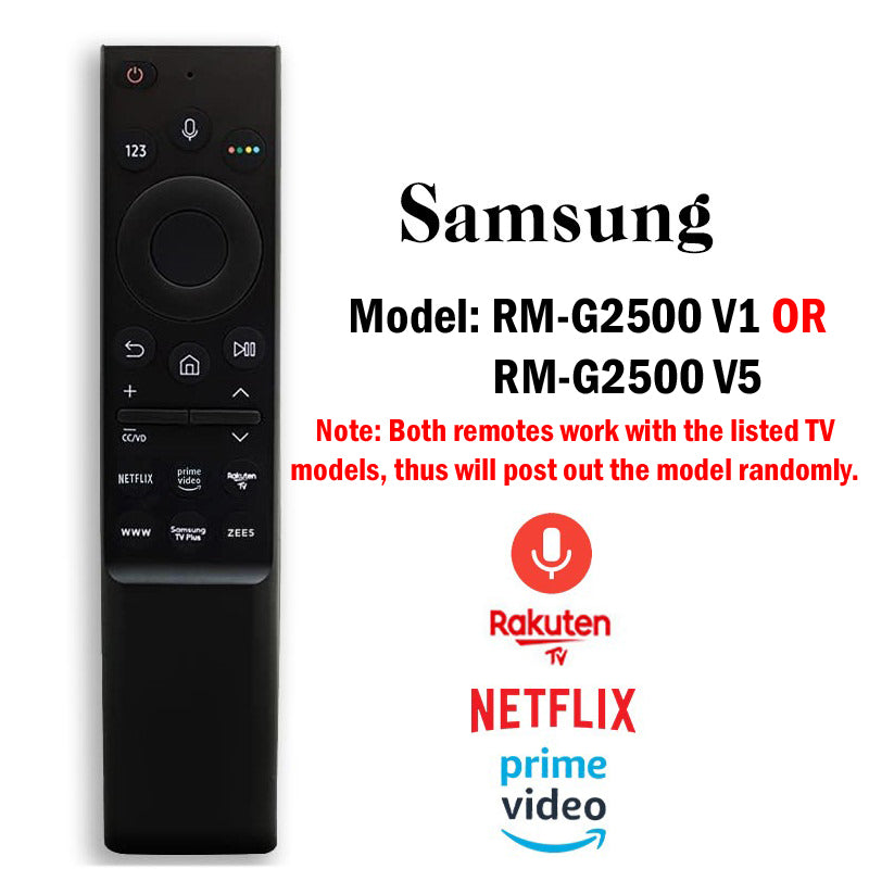 Universal Replacement Samsung Smart TV Remote Control w/ Voice BN59-01259B 01385A 01432A RM-D1078 G2500 V1 V5