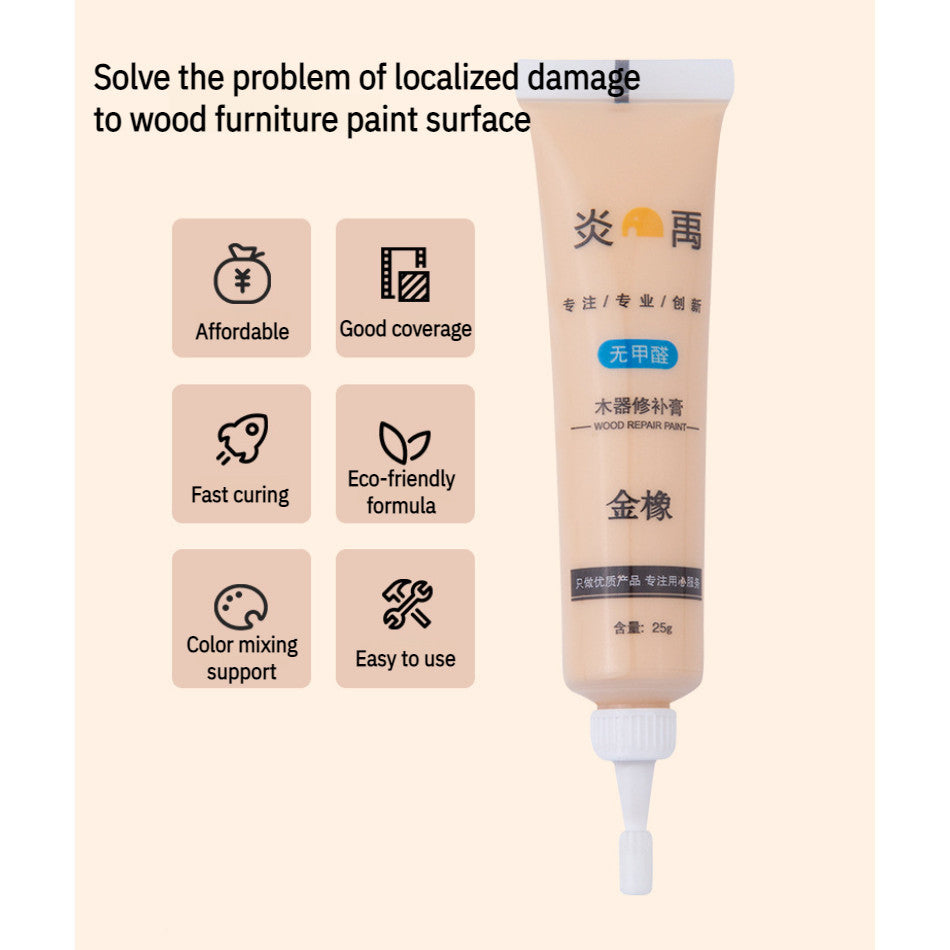 Wood Furniture Repair Paste Cream Floor Table Chair Door Scratch Filler Stain Touch-Up Coloring Agent