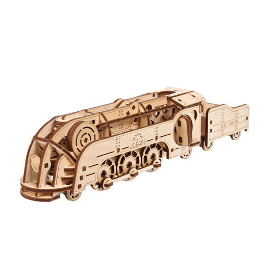 Ugears Mini Locomotive 3D Mechanical Model Wooden Puzzle DIY Kits