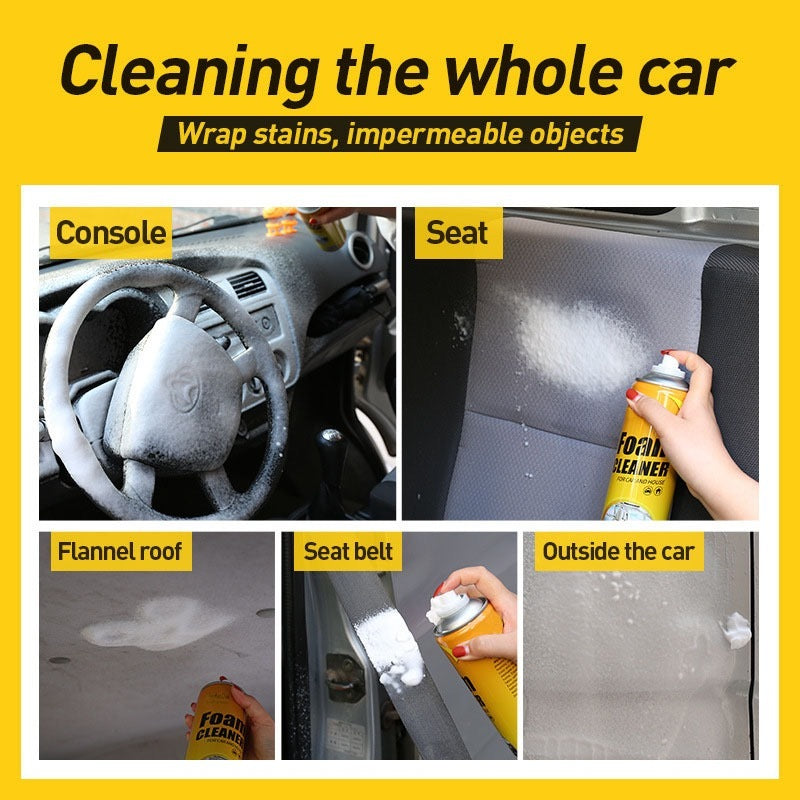 650ML Foam Cleaner Spray Multi-Functional Stain Remover Car Home Anti Bacterial All Purpose Cleaning
