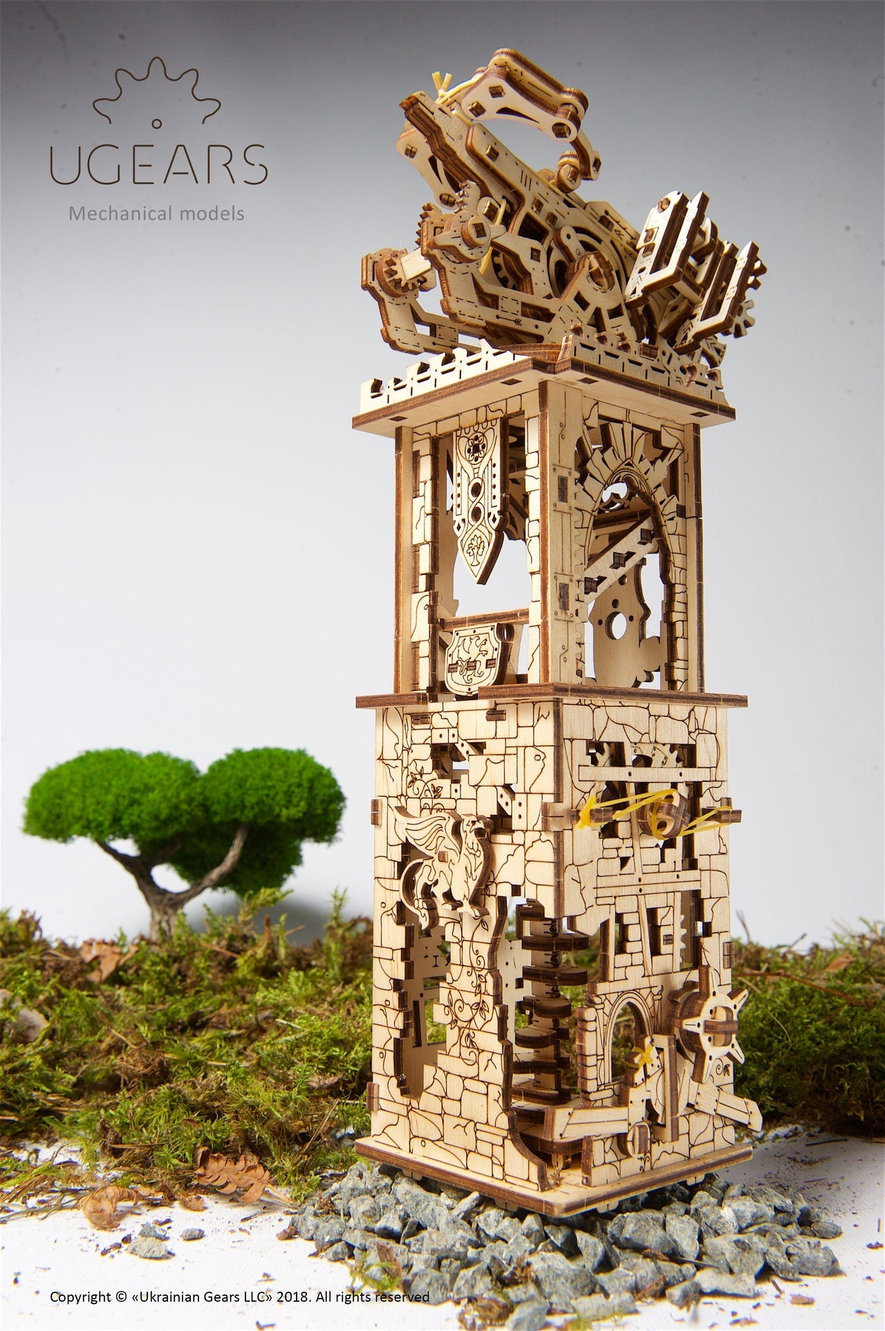 Ugears Archballista-Tower ★Mechanical 3D Puzzle Kit Model Toys Gift Present Birthday Xmas Christmas Kids Adults