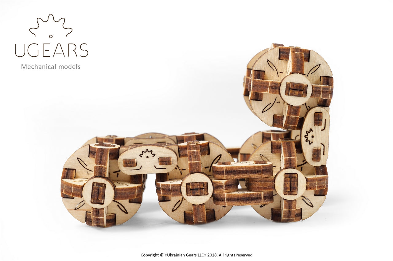 Ugears Flexi-Cubus ★Mechanical 3D Puzzle Kit Model Toys Gift Present Birthday Xmas Christmas Kids Adults