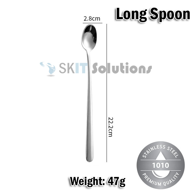 Stainless Steel Cutlery Set Fork Spoon Knife Chopsticks Soup Spoon Tea Spoon Kitchen Utensils Gift