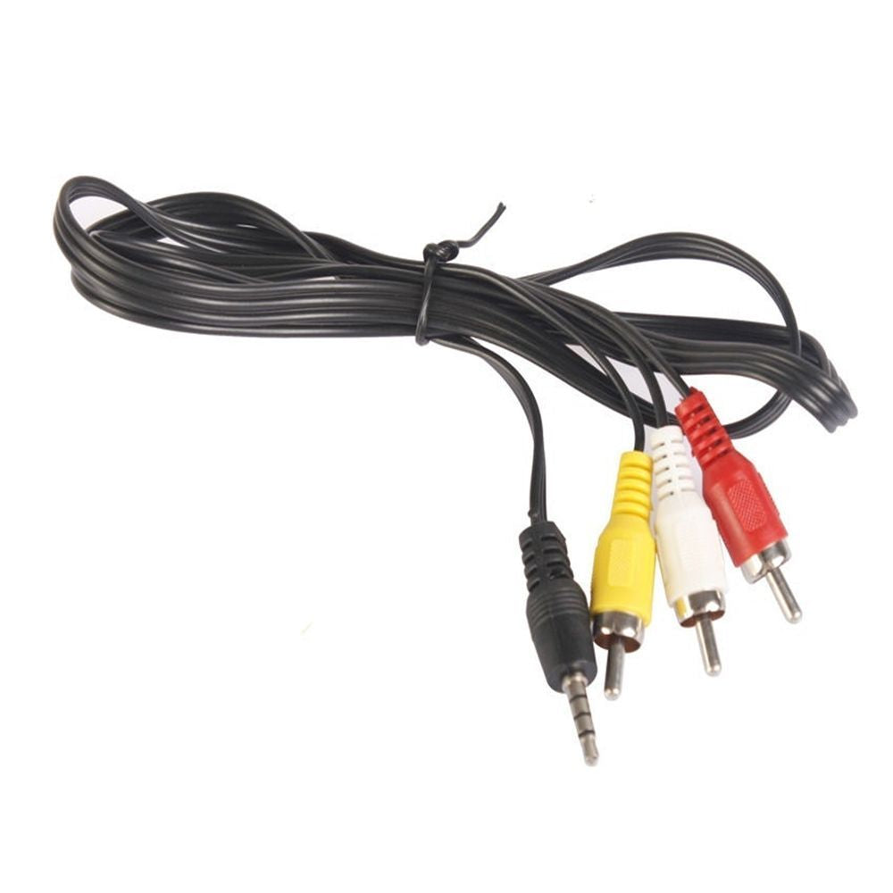 1.5m/3m/5m/10m 3.5mm Aux Male to 3 RCA 3RCA Male AV Cable Stereo Audio Video Cord Jack TV HDTV DVD
