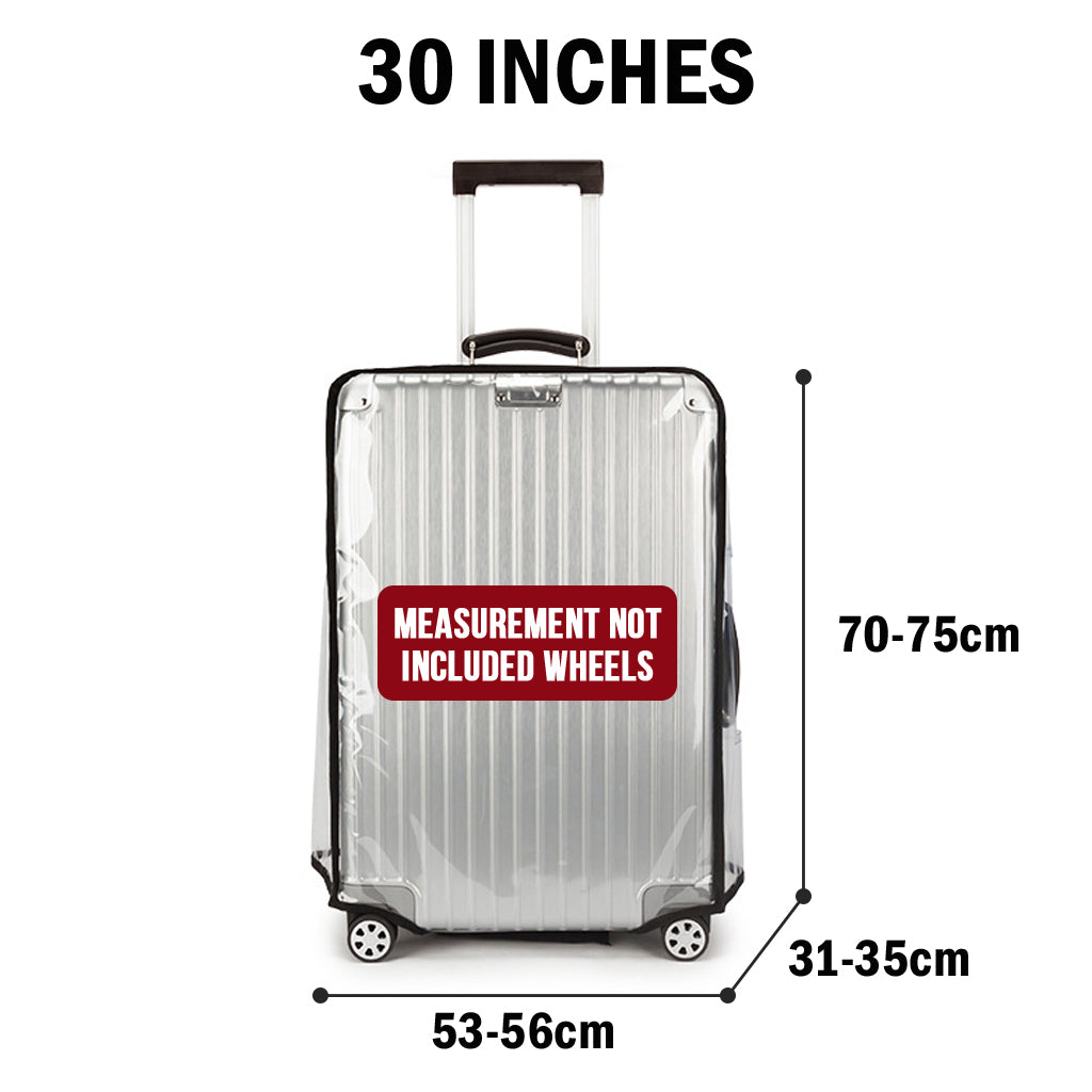 PVC Clear Cover For Luggage Protector Travel Suitcase Cover Transparent Waterproof Trolley Protective Bag 20-30 Inches