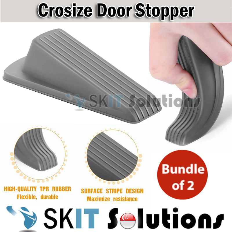 2pc Premium Heavy Duty Crosize Door Stopper