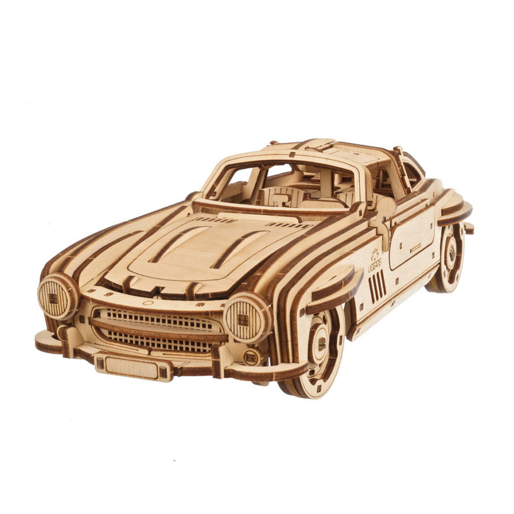 UGEARS Winged Sports Coupe 3D Mechanical Model Wooden Puzzle DIY Car Kits