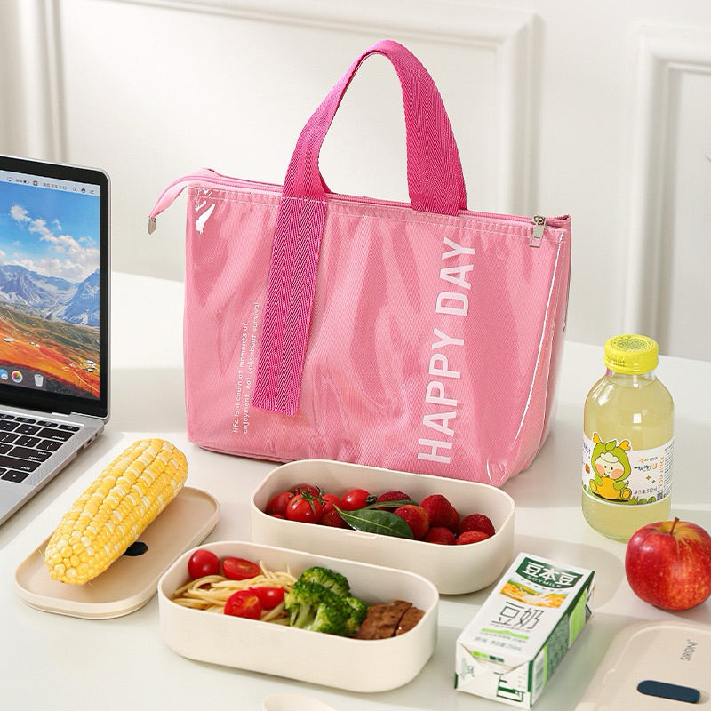Large Capacity Bento Lunch Bag Waterproof Insulated Thermal Handheld Food Storage for Office Travel
