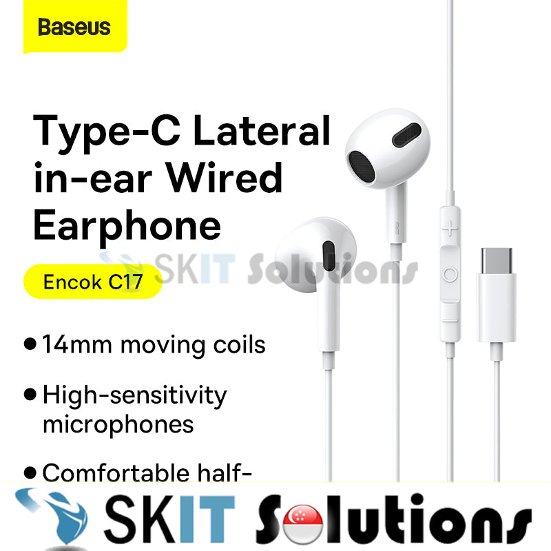 Baseus Encok C17 Type-C Wired In-Ear Lateral Earphone