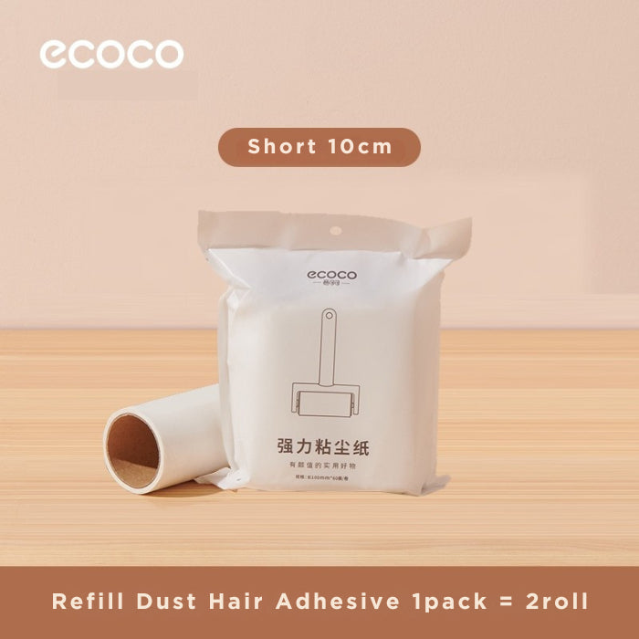 Ecoco Sticky Hair Remover Lint Roller Clothes Cleaning Tool Dust Animal Hair Adhesive Cleaner Refill