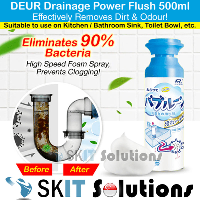 Drainage Power Flush Sink Drain Pipe Toilet Bowl Cleaner Japan Formula Foaming Plughole Sanitiser