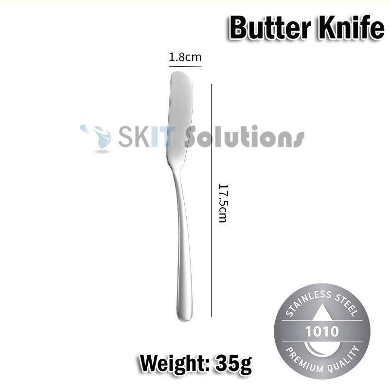 Stainless Steel Cutlery Set Fork Spoon Knife Chopsticks Soup Spoon Tea Spoon Kitchen Utensils Gift