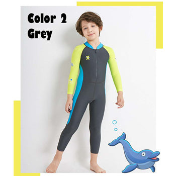 KIDS Swimsuit LS-18821 Long Sleeve Swimming Costume Wear Suit Swim Clothes for boy and girl