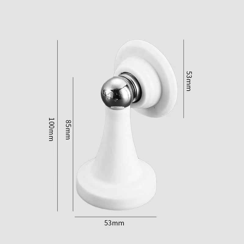Silicone Magnetic Door Stopper Mute Door Stop Suction Punch-Free No Drill Decorative Heavy Duty Silicone Doorstop Wedge