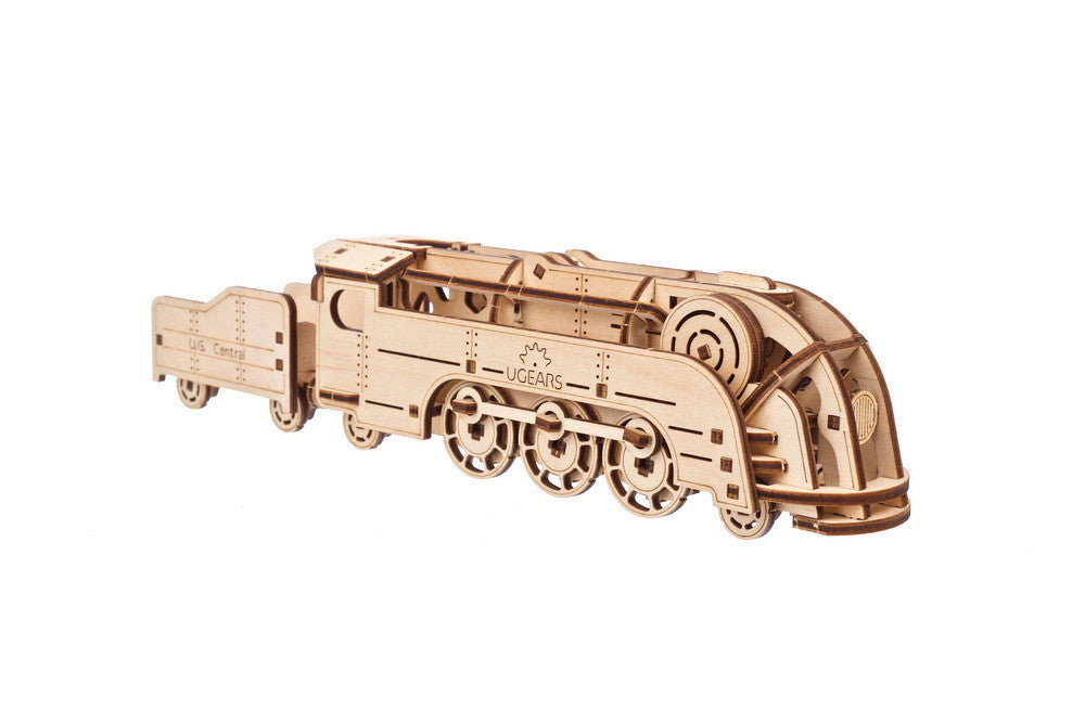 Ugears Mini Locomotive 3D Mechanical Model Wooden Puzzle DIY Kits