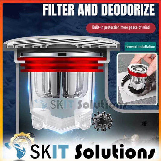 Odor Proof Floor Drain Core Silicone Shower Floor Drain Plug Insect Proof Anti Odor Proof Kitchen Bathroom Toilet Sewer