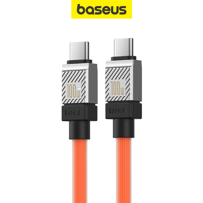 1m/2m Baseus CoolPlay Series Fast Charging Data Sync Cable Type-C to Type-C 100W C to C PD 3.0 QC