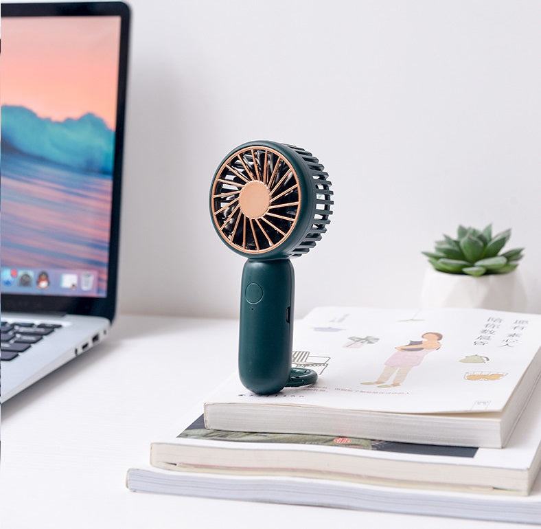 Mini USB Fan Portable Rechargeable Handheld Silent 3 Speed Travel Office Outdoor Summer Cooling Fan