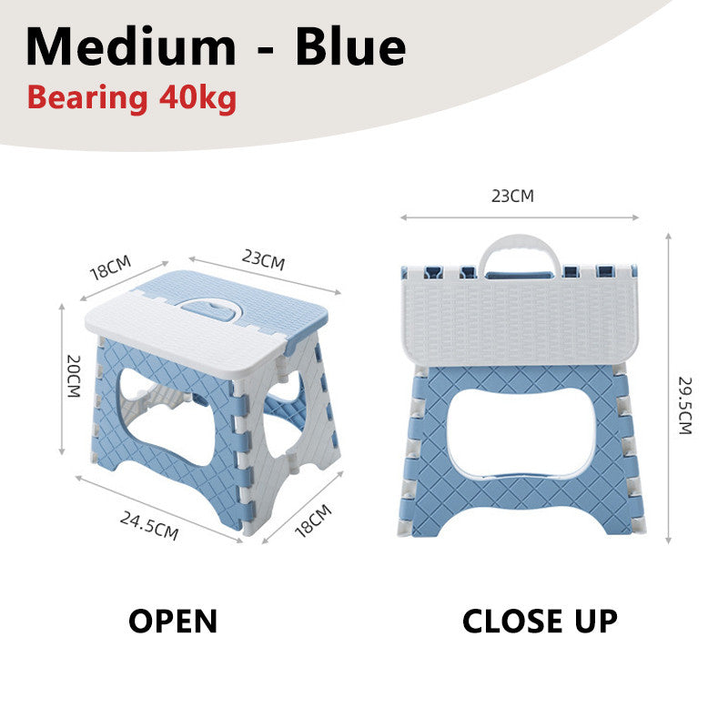 Foldable Portable Stool Chair Outdoor Camping Fishing Lightweight Stackable Seat for Kids Adults
