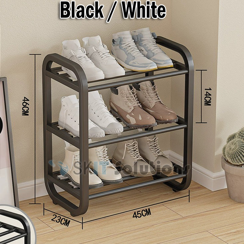 Multi-Layer Shoe Rack Waterproof Steel Pipe Dustproof Easy Assemble Storage Shelf for Home Dormitory