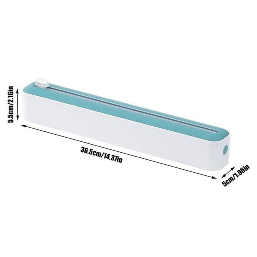 2 In 1 Cling Wrap Cutter Food Wrap Dispenser Cling Film Organizer Foil Slide Cutter Kitchen Tool