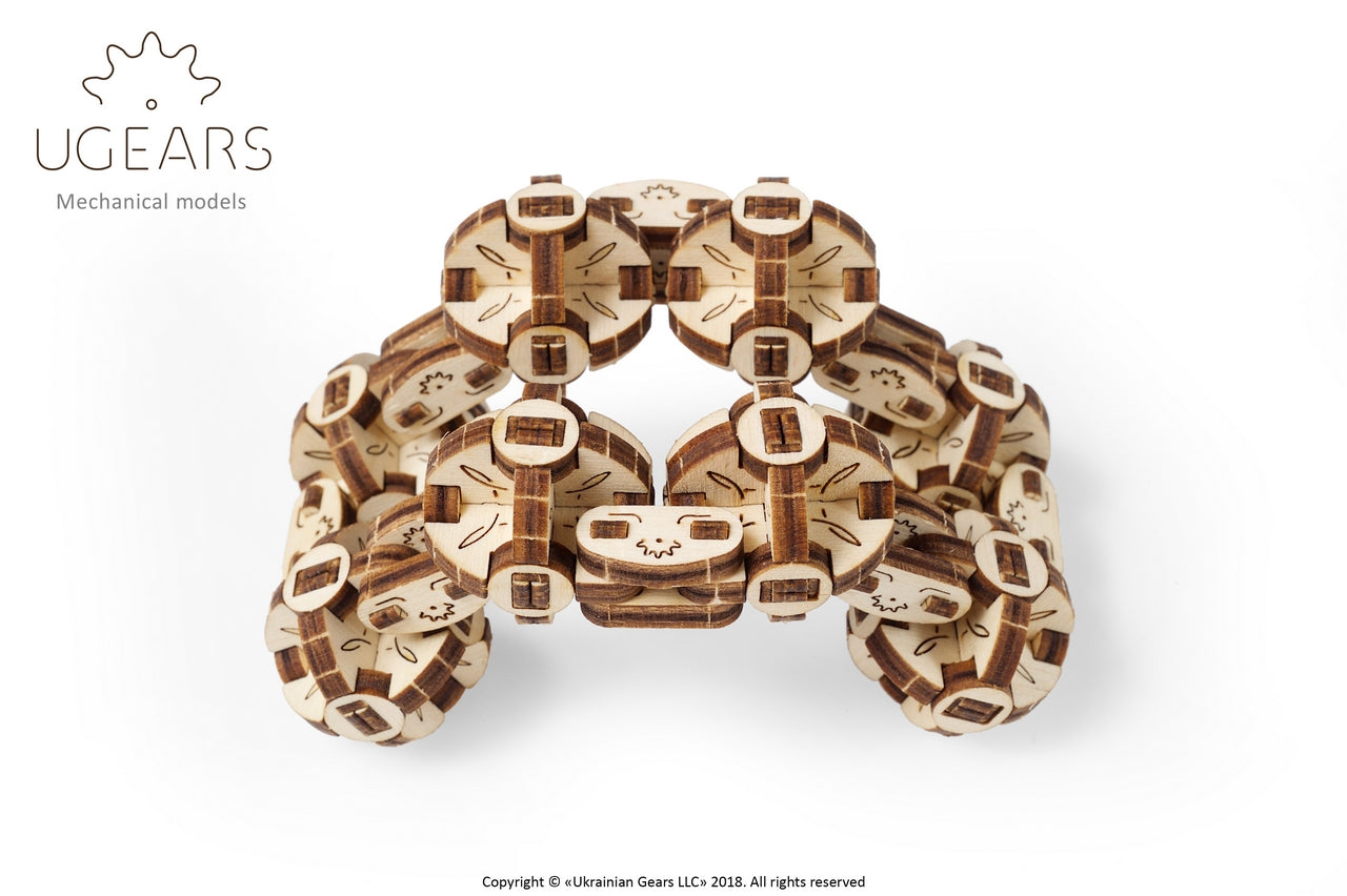 Ugears Flexi-Cubus ★Mechanical 3D Puzzle Kit Model Toys Gift Present Birthday Xmas Christmas Kids Adults