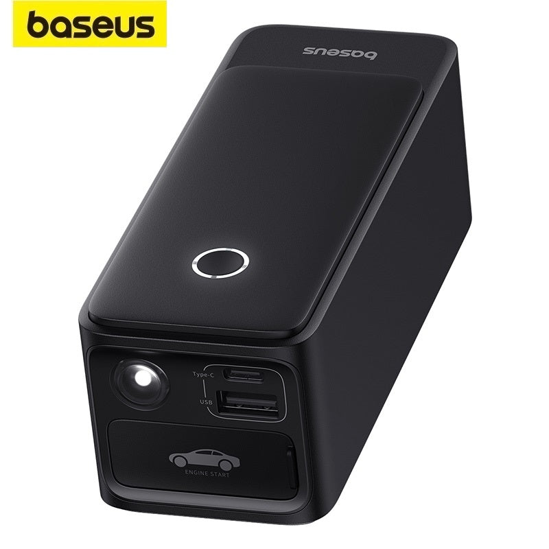 Baseus Super Energy Alpha 6000Mah Car Jump Starter Start 12V 600A Power Bank Battery Emergency Jumpstarter Kit Van