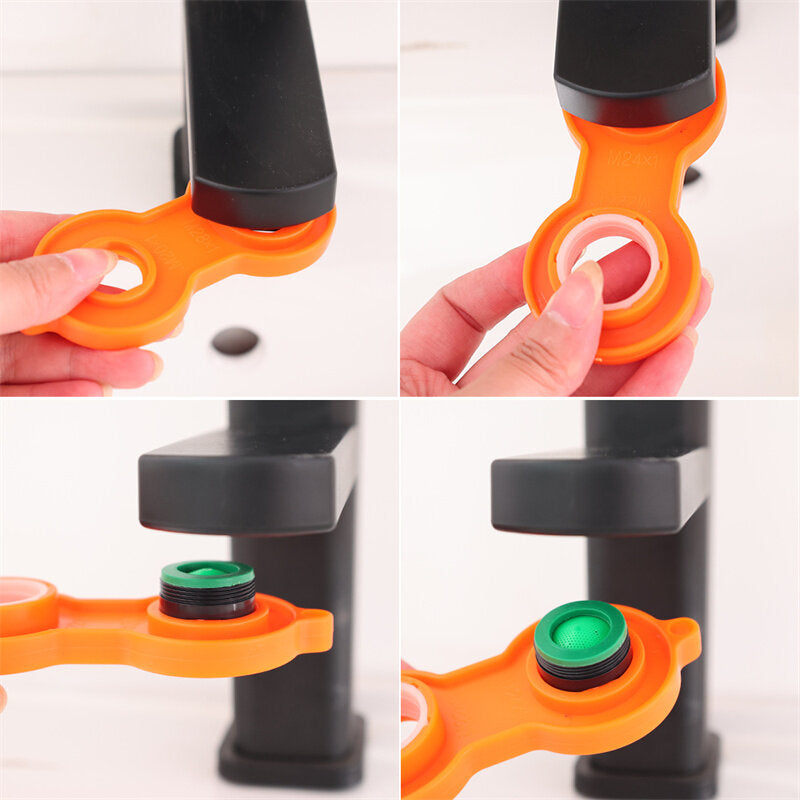 Bubbler Wrench Basin Aerator Bubbler Key Removal Sprinkle Faucet Tap Scattering Sink Aerator Spanner Repair Tool Kitchen