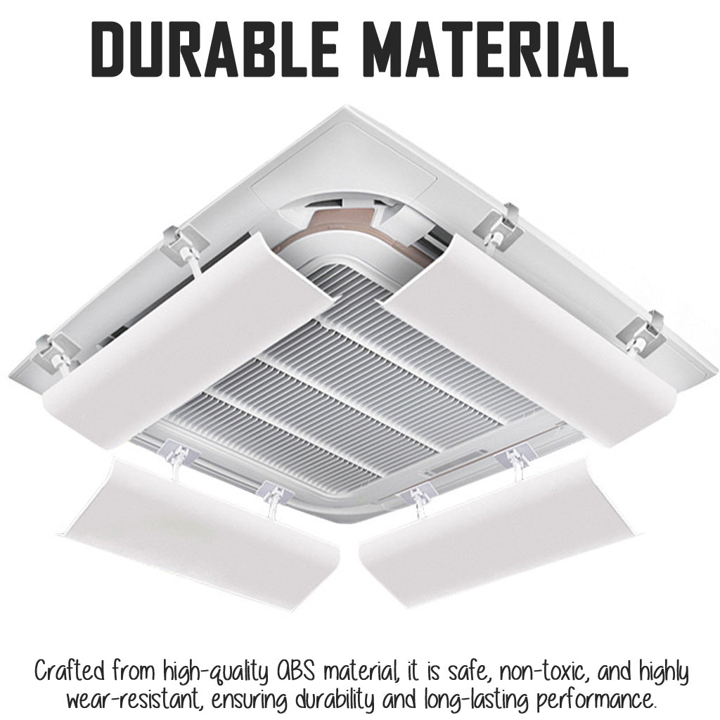 Central Aircon Cassette Wind Deflector Ceiling Air Conditioner Airflow Diverter Air Con Shield Windshield Deflactor