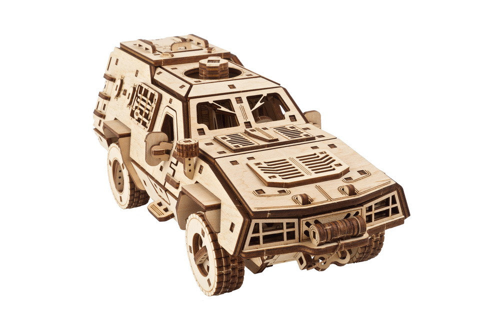 Ugears Dozor-B Combat Vehicle ★Mechanical 3D Puzzle Kit Model Toys Gift Present Birthday Xmas Christmas Kids Adults