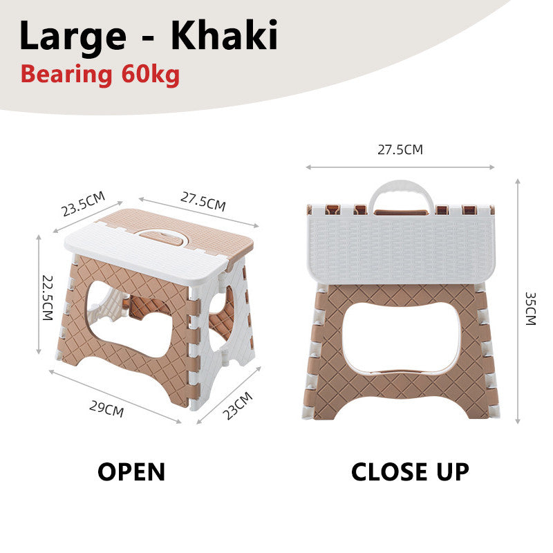 Foldable Portable Stool Chair Outdoor Camping Fishing Lightweight Stackable Seat for Kids Adults