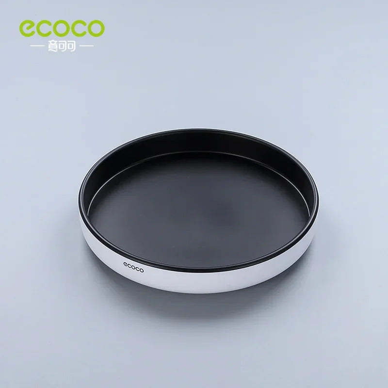 Ecoco 360 Rotating Tray Spice Rack Kitchen Organizer Turntable Seasoning Storage Shelf Lazy Susan