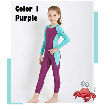 KIDS Swimsuit LS-18821 Long Sleeve Swimming Costume Wear Suit Swim Clothes for boy and girl