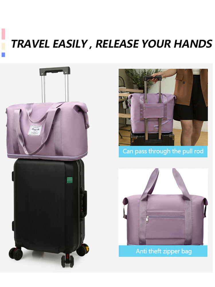 Expandable Tote Duffle Weekender Travel Business Trip Cabin Buggy Carry Bag Shoulder Yoga Sports Gym Luggage Backpack