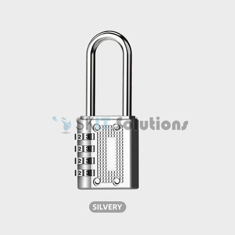 4-Digit Combination Padlock Number Code Lock Resettable Security Lock Gym Locker Luggage Gate Door
